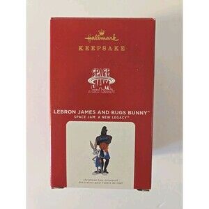 Christmas 2021 Hallmark LeBron James And  Bugs  Space Jam a New Legacy Ornament